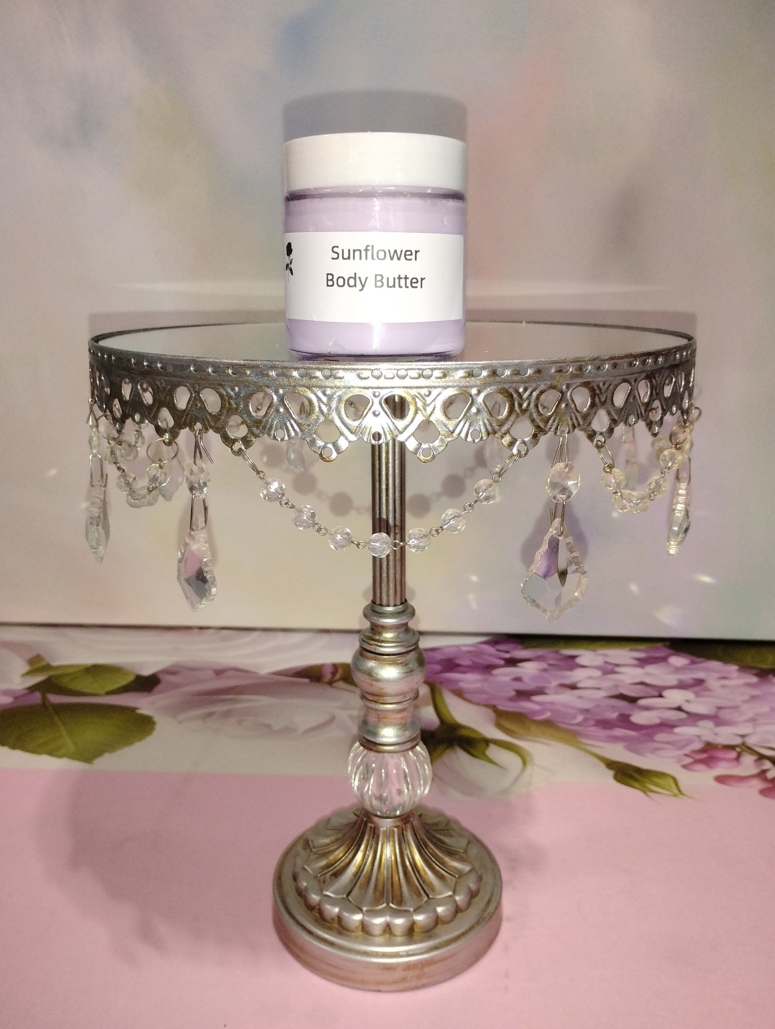 Creamy Tallow Body Butter from The Rose Soaps Candles Etc, showing smooth, whipped lotion in a jar for deep moisturizing.